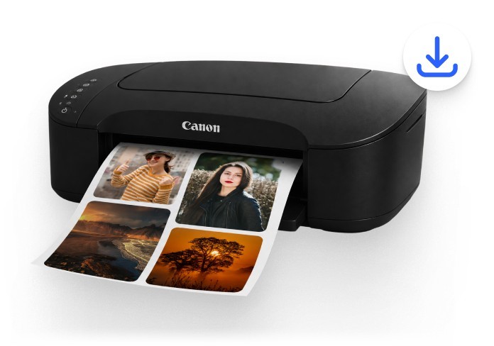 A printer producing photo prints