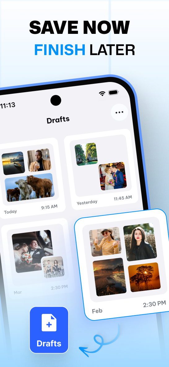 Photo Printer app screen: Print to fit your photo frames